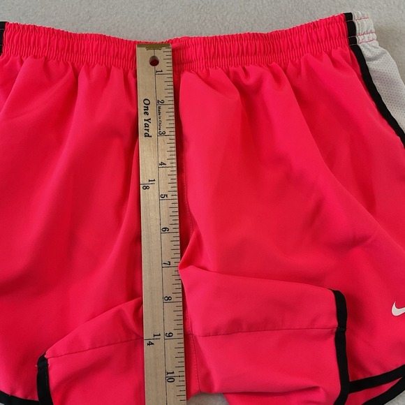 Nike Dri Fit Running Shorts Womens XL Pink White Black Drawstring Athletic - Picture 4 of 8
